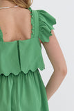 Spring and Ruffles in Green