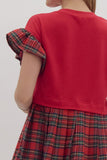 Tartan Plaid with a Bow Dress