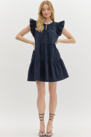 Navy Short Dress
