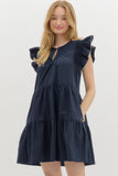 Navy Short Dress