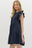 Navy Short Dress