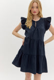 Navy Short Dress