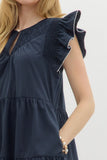 Navy Short Dress