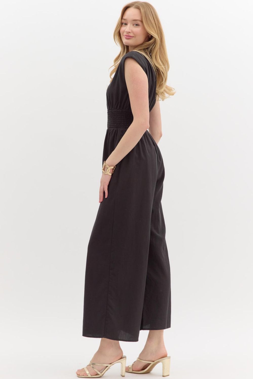 The Black Jumpsuit V-Neck