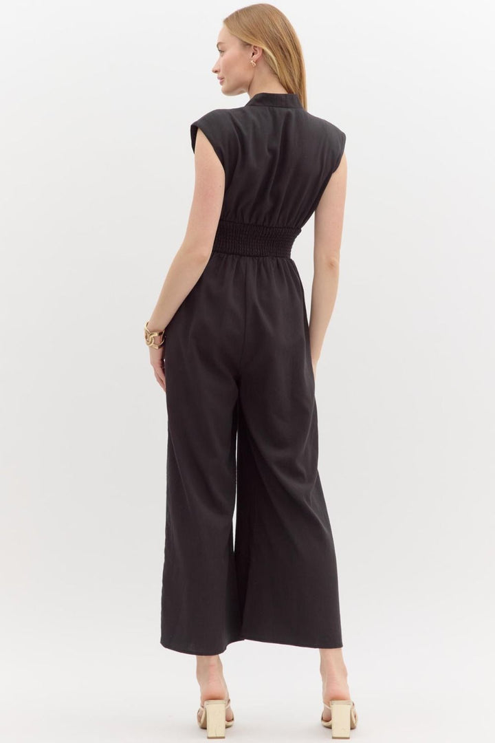 The Black Jumpsuit V-Neck
