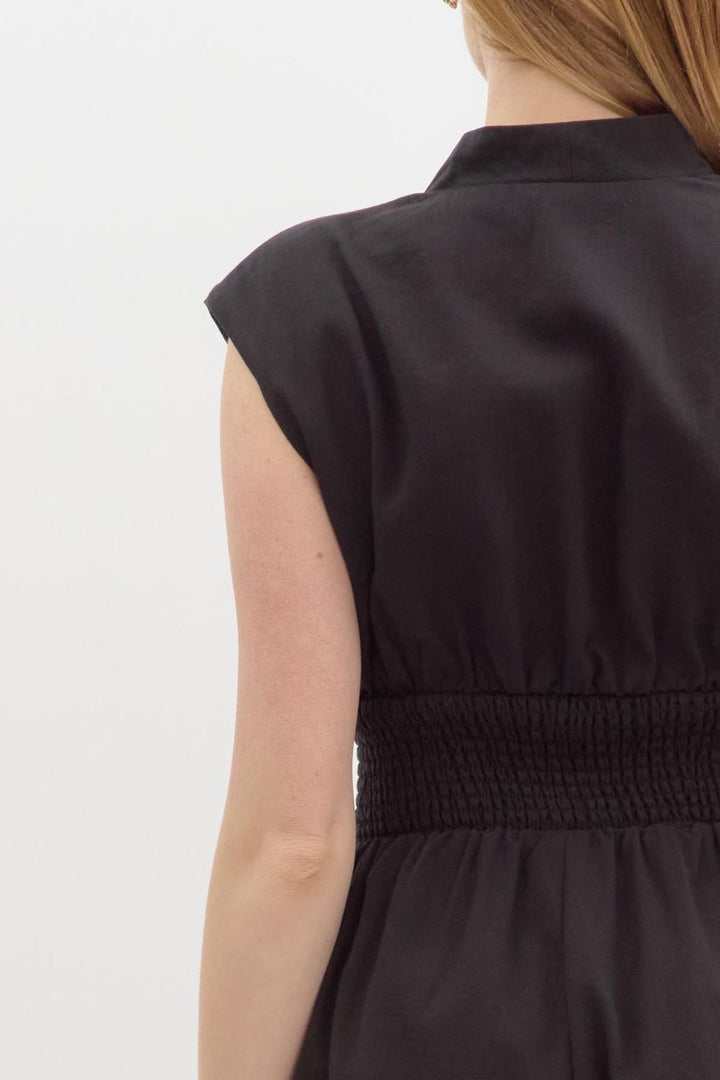 The Black Jumpsuit V-Neck