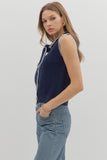 The Neck Bow in Navy