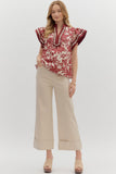 Burgundy Beauty Top