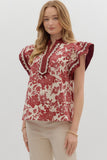 Burgundy Beauty Top