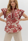 Burgundy Beauty Top