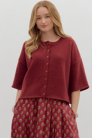 My Sweater in Burgundy