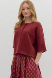 My Sweater in Burgundy