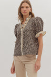 OOOHHH! The Leopard Top in Taupe