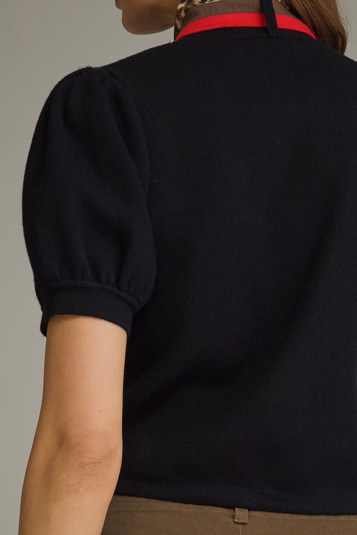 Scarf Sweater in Black