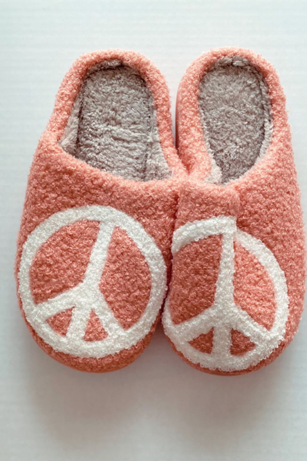 Peace Sign Slippers