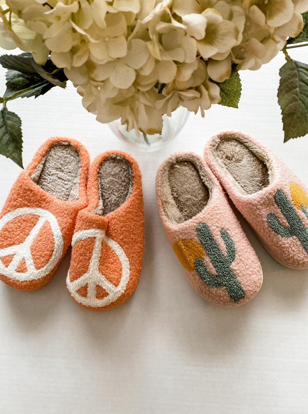Peace Sign Slippers