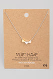 Three Tone Three Heart Necklace
