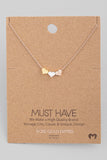 Three Tone Three Heart Necklace