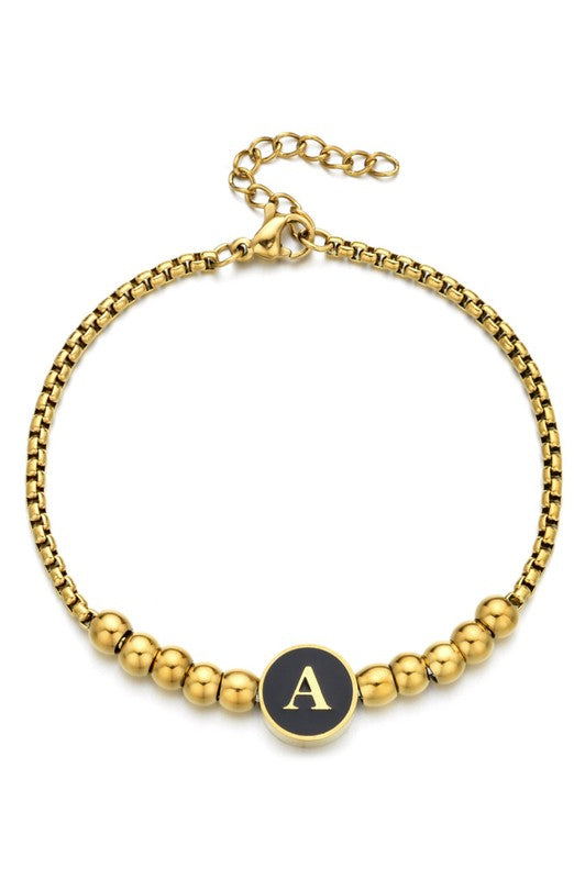 Black Enamel Pisa Bracelet