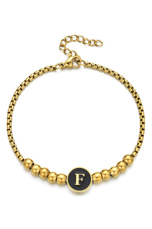Black Enamel Pisa Bracelet