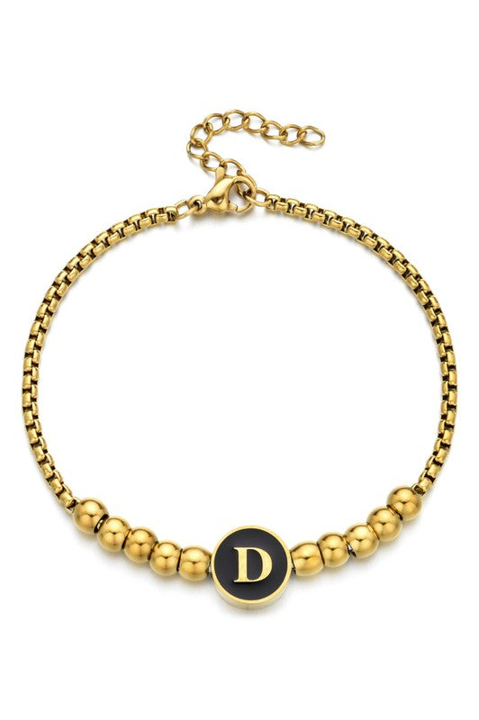 Black Enamel Pisa Bracelet