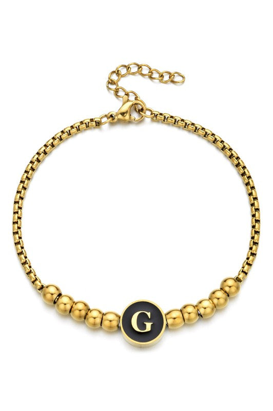 Black Enamel Pisa Bracelet