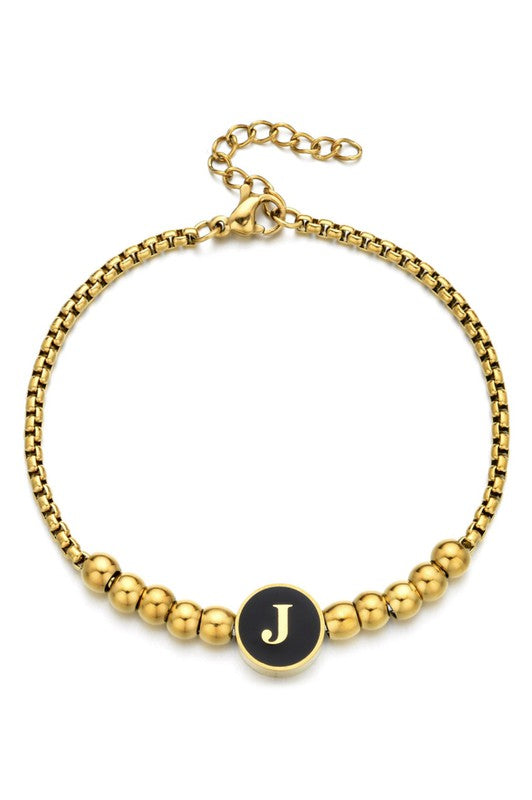 Black Enamel Pisa Bracelet