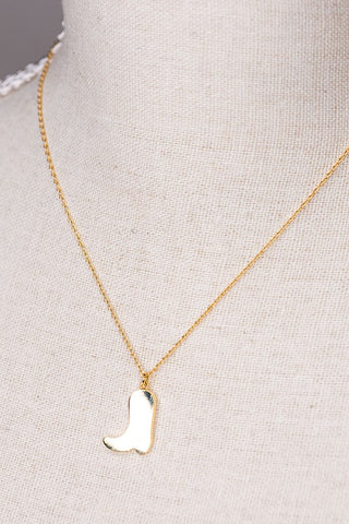 Western Boots Necklace