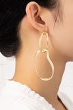 Organic Hoops in Gold
