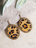 Paw-sitively Perfect Leopard Circle Earrings