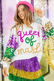Mardi Gras Pullover Sweater