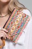 Kinsley Handmade Pattern Clutch
